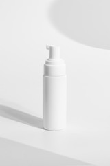 cosmetic mockup spray cream bottle pakage with beauty spa treatment concept