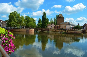 Fototapeta na wymiar beautiful view of Strasbourg