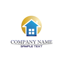 Real estate and home buildings logo icons template