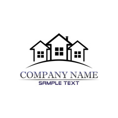 Real estate and home buildings logo icons template