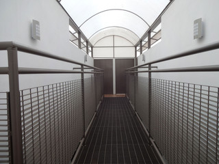 empty corridor in modern building