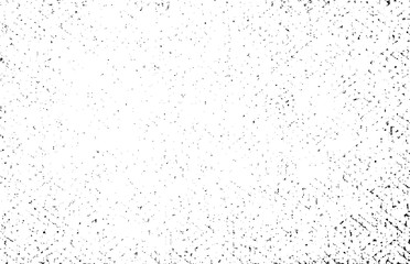 Abstract vector noise. Small particles of debris and dust. Distressed uneven background. Grunge texture overlay with fine grains isolated on white background. Vector illustration. EPS10.