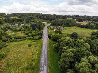 Lyduvenai town landscape in Lithuania, Europe