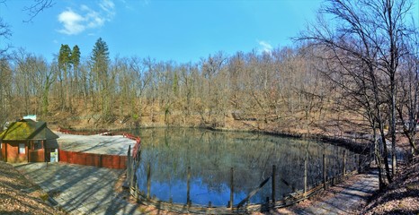 Ursu Lake in Sovata resort Romania
