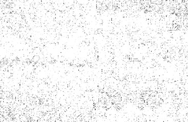 Abstract vector noise. Small particles of debris and dust. Distressed uneven background. Grunge texture overlay with fine grains isolated on white background. Vector illustration. EPS10.