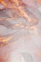 Naklejka premium Alcohol ink. Style incorporates the swirls of marble or the ripples of agate. Abstract painting, can be used as a trendy background for wallpapers, posters, cards, invitations, websites.