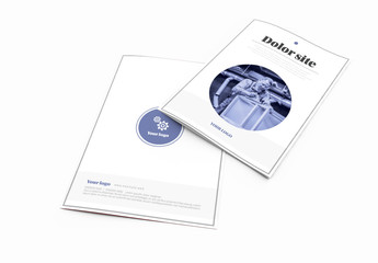 Bifold Brochure Layout with Carpenter Imagery