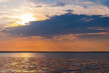 Naklejka na ściany i meble Baltic sea sunset
