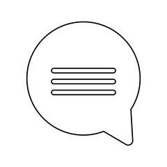 speech bubble message isolated icon