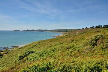 Fototapeta na wymiar La côte bretonne à Beg-Léguer près de Lannion, France