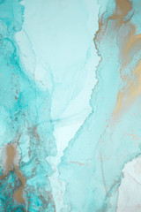 Alcohol ink. Style incorporates the swirls of marble or the ripples of agate.  Abstract painting, can be used as a trendy background for wallpapers, posters, cards, invitations, websites.