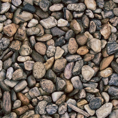 dark pebble stones.