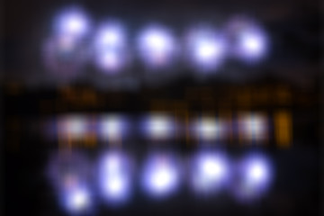 salute with bokeh and blur effect