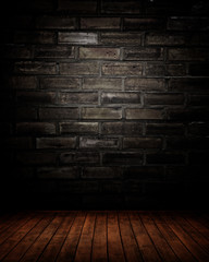 dark empty interior room. may used as background.