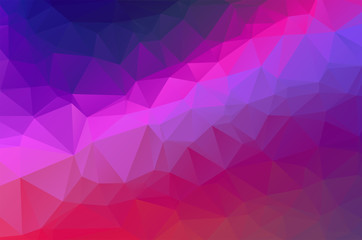 soft purple blue pink multicolored Low poly crystal background. Polygon design pattern. soft purple blue pink colorful Low poly vector illustration, low polygon background.