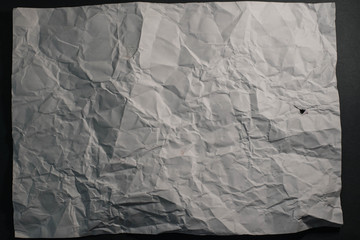 Fototapeta premium Crumpled sheet of paper
