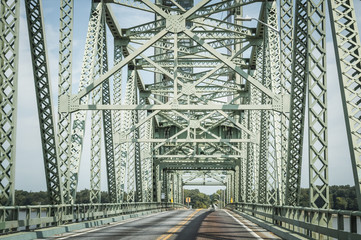 Steel bridge structure in Virginia / USA