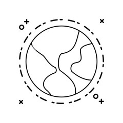 world planet earth isolated icon