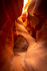 The wonders seen in Lower Antelope looking up. Arizona, United States