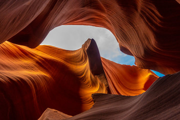 The wonders seen in Lower Antelope looking up. Arizona, United States