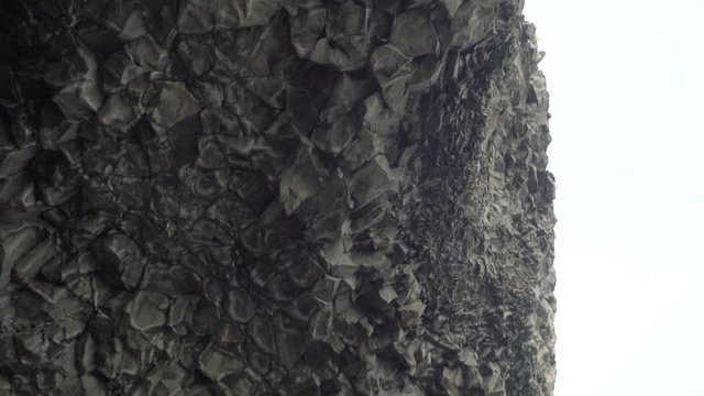 Basalt Rocks at the Black Beach in Vik