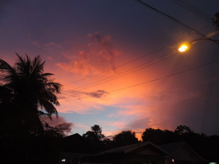 por do sol na amazônia