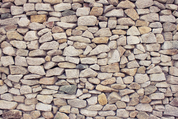 Rough stone, wall.