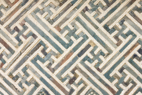 Swastika in the ornament.