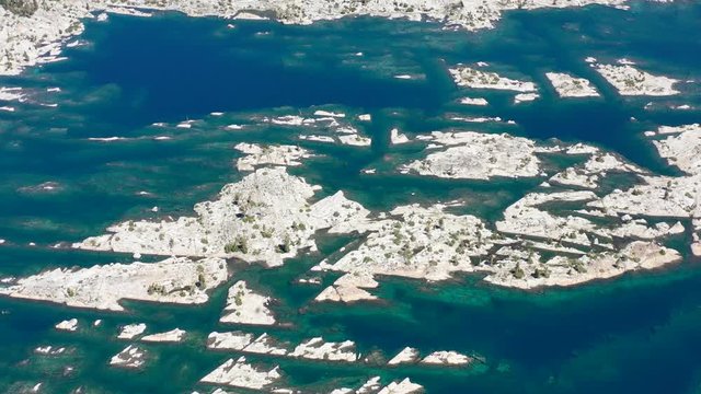 The Sierra Nevada mountains in California are made up of 100 million year old granite that were sculpted by glaciers over time. The mountain range includes 3 national parks and 20 wilderness areas.
