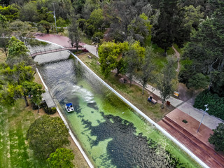 Aerial view of the park La Carolina