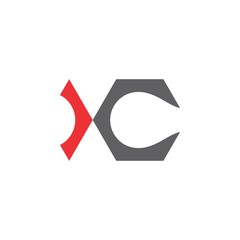 XC letter logo design vector