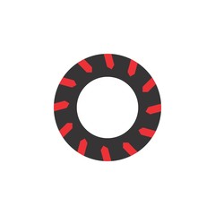 Circle Tire logo design vector