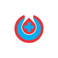 Obraz premium Blood Donation logo design vector