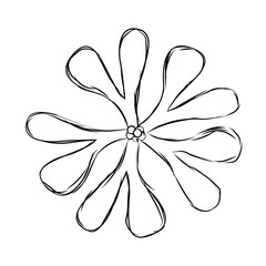 Abstract cute flower