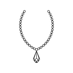 abstract outline jewelry