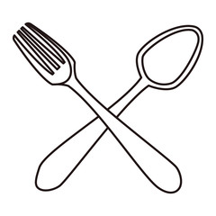 fork and spoon utensils cooking