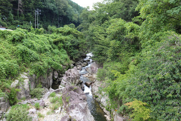 Fototapeta na wymiar 和田川（岐阜県恵那市）,wada river,ena city,gifu pref,japan