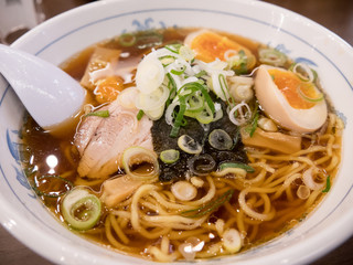 Japanese Ramen with Pork and egg.