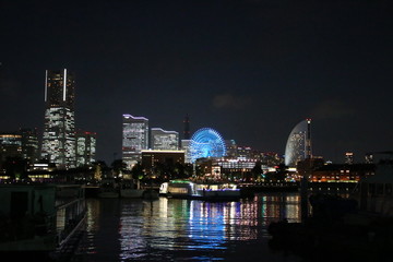 Obraz premium 横浜みなとみらいの夜景