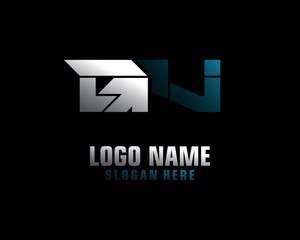 GV Initial letter logo template vector	