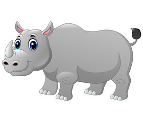 A big rhino cartoon 