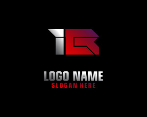 IB Initial letter logo template vector	