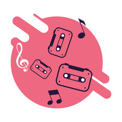 music sound flat design style