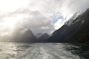 Fototapeta na wymiar Milford Sound in New Zealand
