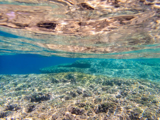 Crystal clear waters of the Mediterranean