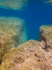 Crystal clear waters of the Mediterranean