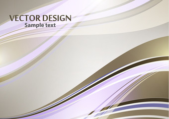 Bright color elegant lines abstract waves. Element of modern business design.