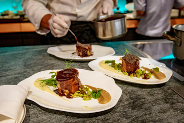 food in restaurant