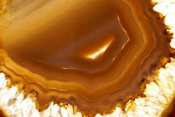 Agate brown stone . Agate macro texture. 