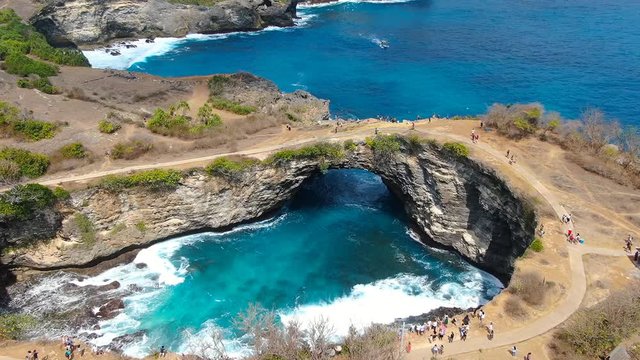 Angel's Billabong, the natural pool on the island of Nusa Penida, Klingung regency, Bali, Indonesia.